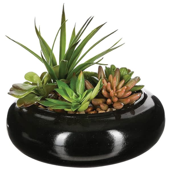 Atmosphera Kunstig Plante 20 Cm Deco Green Collection Flerfarvet