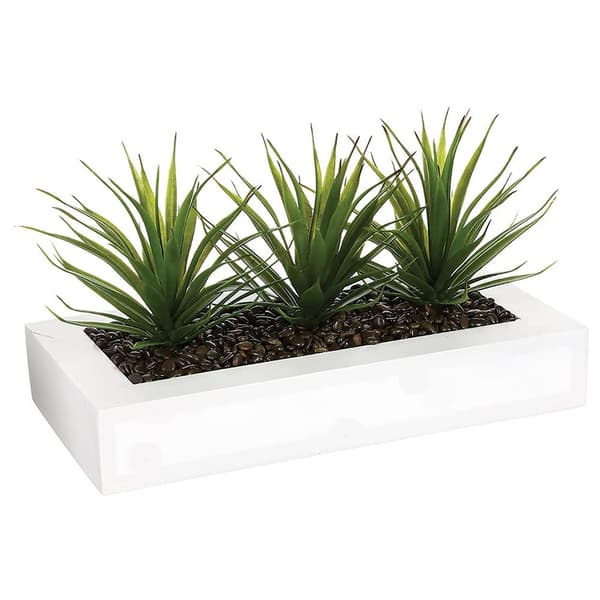 Atmosphera Konstgjord Växt Centerpiece 17 Cm Deco Green Jardinera Collection Flerfärgad