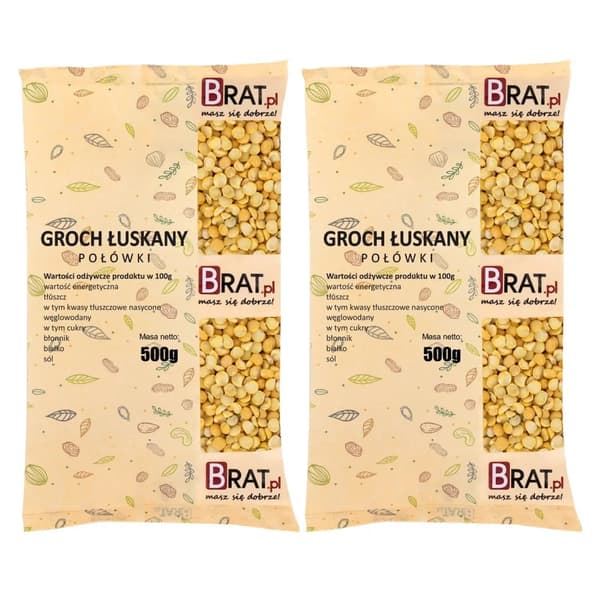 Halkaistut herneet 1 kg (2 x 500 g)
