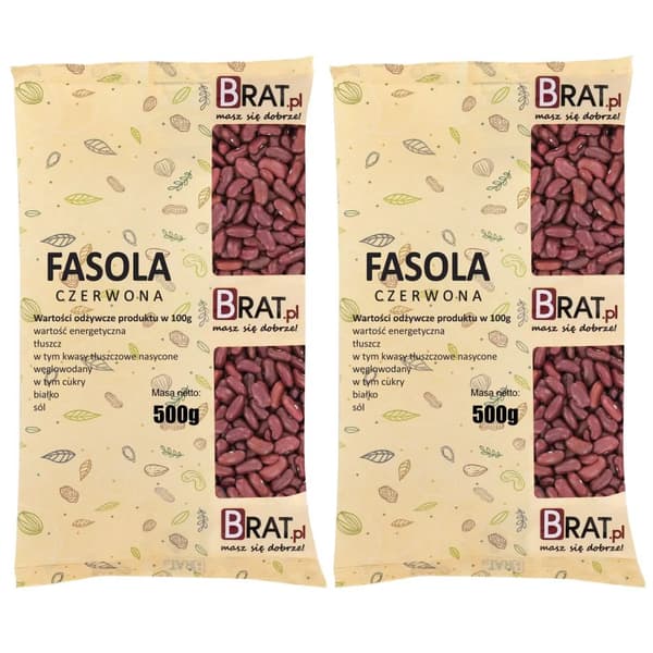 Punaisia papuja 1 kg (2 x 500 g)