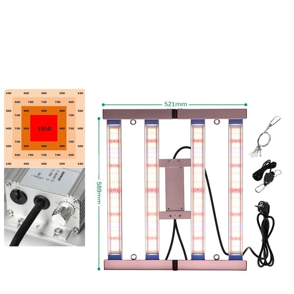 Fullspektrum LED-växtljus, dimbar design, finns i 240W, 320W, 480W,240W