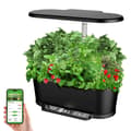 Miniatyrbillede 2 af 2: Indendørs Hydroponisk Have, LED Vækstlys (Justerbar Højde), WIFI & APP Understøttet, 5,5 Liter Vandtank,sort