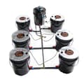 Miniatyrbillede 1 af 2: 7 Plantningsspande, 20L kapacitet, ledningsdrevet elektrisk,sort