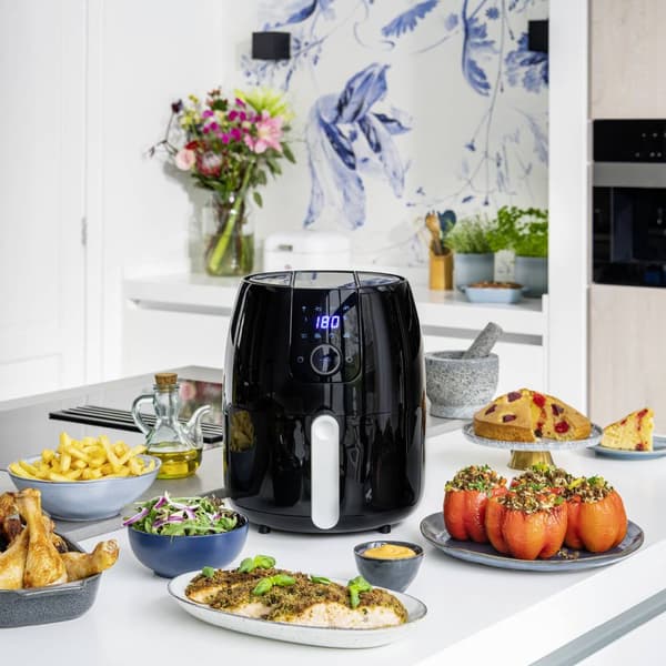 Princess Digital Aerofryer XXL Varmluftsfritös 4.5 l 1500 W med display Svart