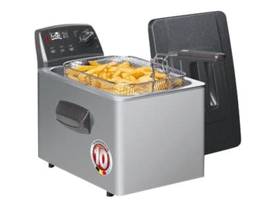 FRITEL Family Turbo SF 4551 - Dypsteker - 5 liter - 3.2 kW - svart/grå/sølv