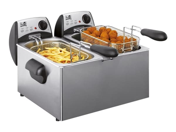 FRITEL Starter FR 1355 Duo - Dypsteker - 6 liter - 4.4 kW - grå