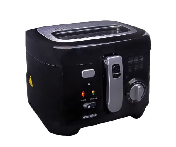 Mesko Home MS 4908, Rasvakeitin, 2,5 L, Yksi, Musta, Harmaa, Painikkeet, Rotaatio, Erillinen