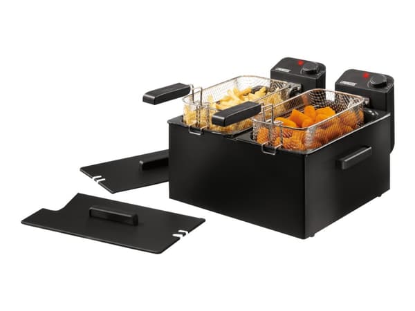 Double Fryer Family 2X3L Sv. Sort