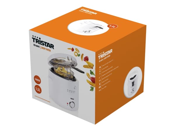 Tristar FR-6941 - Dypsteker - 1.5 liter - 1 kW - hvit Hvit