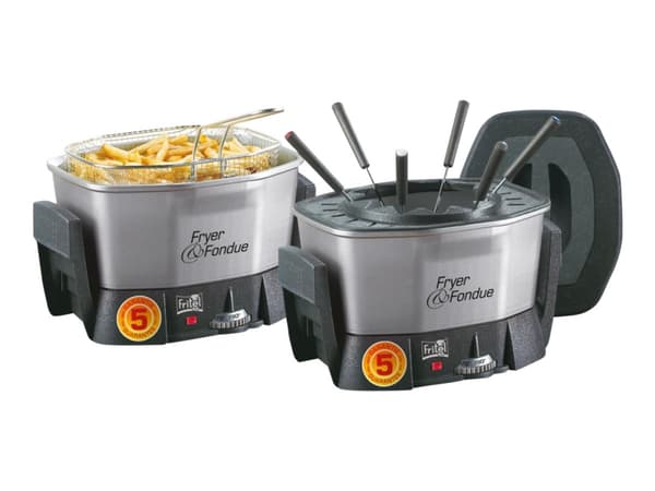 FRITEL Starter FF 1400 - Dypsteker / fondu - 1.5 liter - 1.4 kW - svart/grå/sølv