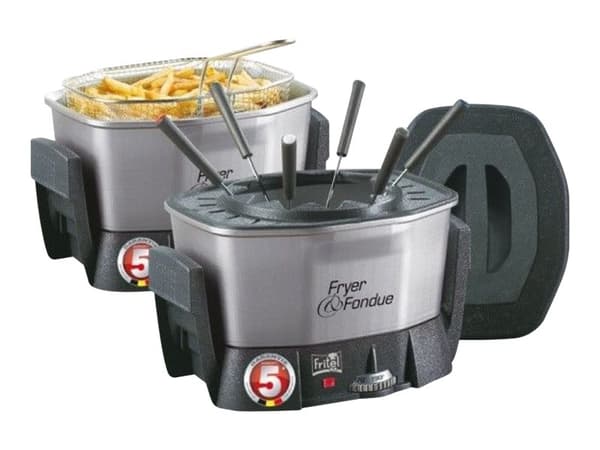 FRITEL Starter FF 1400 - Dypsteker / fondu - 1.5 liter - 1.4 kW - svart/grå/sølv