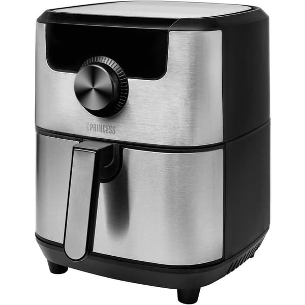 Princess 01.182037.01.001 Varmluftsfritös 4.5 l 1500 W App styrbar, Timerfunktion Svart, Silver