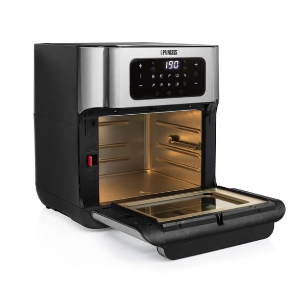 Princess Aerofryer Varmluftsugn 10 l 1500 W med display Svart, Silver