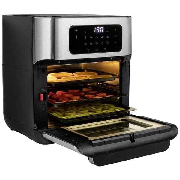 Princess Aerofryer Varmluftsugn 10 l 1500 W med display Svart, Silver Silver