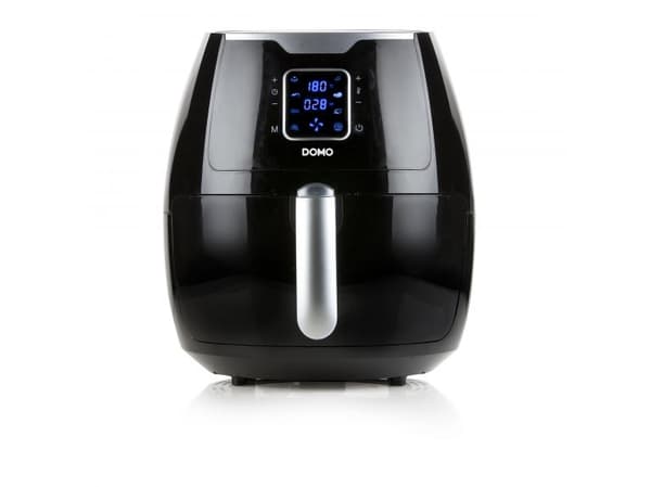Domo DELI-FRYER XXL, Varmluftsfrityr, 5,5 l, 1,5 kg, 80 °C, 200 °C, 30 min Sort, Sølv
