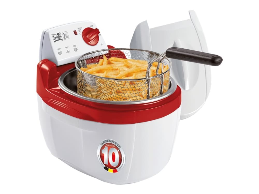FRITEL TURBO SF 4200 - Fritös - 3 liter - 2 kW - vit/röd