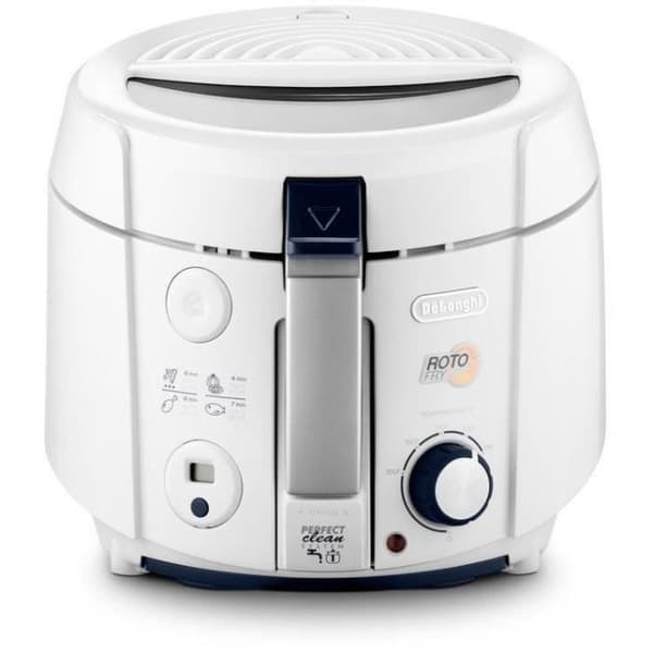 DELONGHI F38436 RotoFry Classic elektrisk fritös - vit Hvid