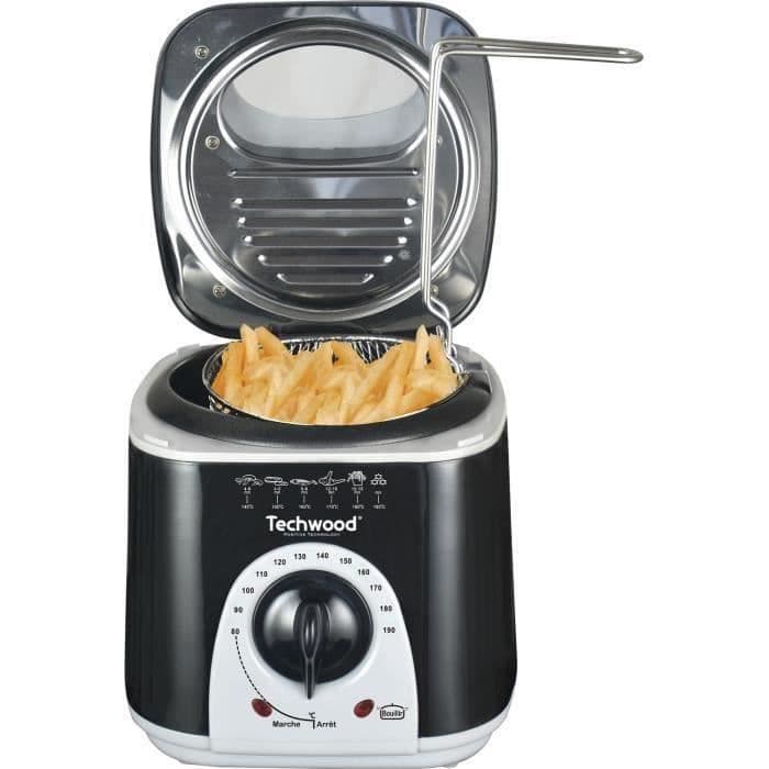 TECHWOOD Mini Fryer and Melt Appliance - 950 W - Svart