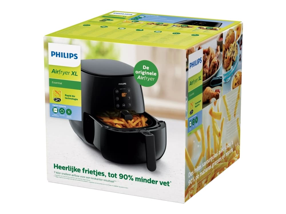 Philips Essential Collection HD9261 Airfryer XL Varmluftsrister 1900W Dyb sort
