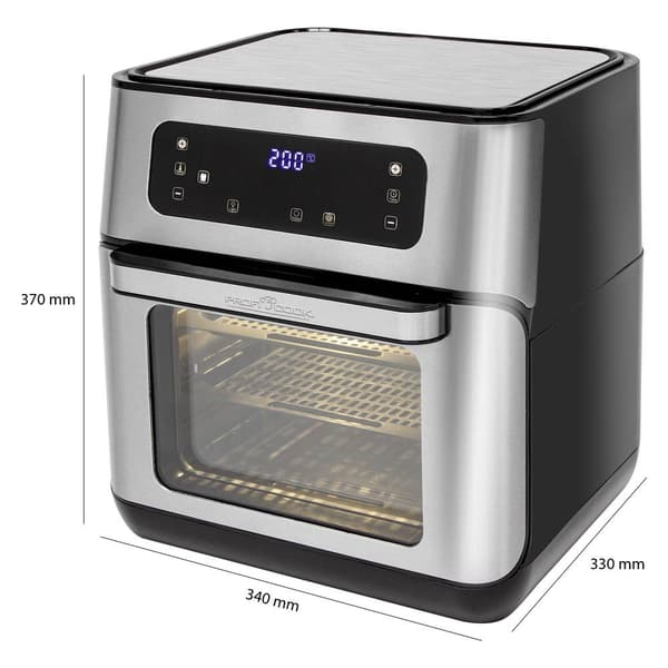 Profi Cook PC-FR 1200 H Varmluftsfritös 11 l 1500 W Svart/rostfritt stål