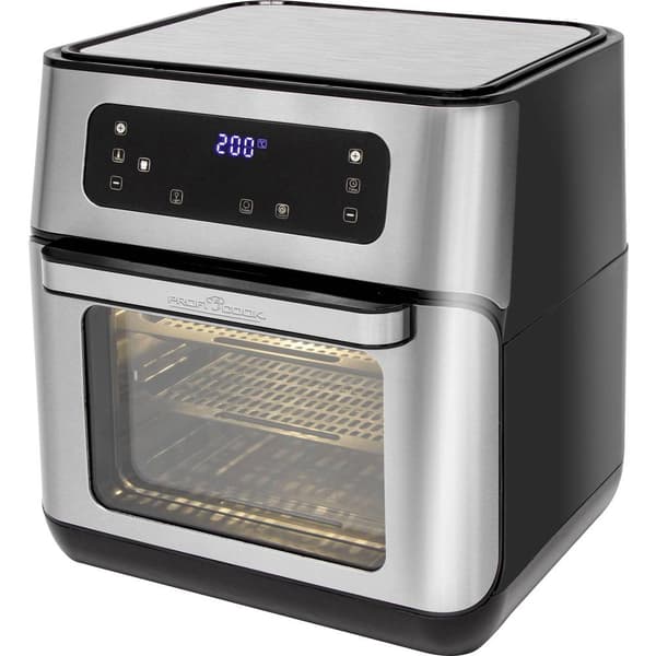 Profi Cook PC-FR 1200 H Varmluftsfritös 11 l 1500 W Svart/rostfritt stål Svart, Rostfritt stål