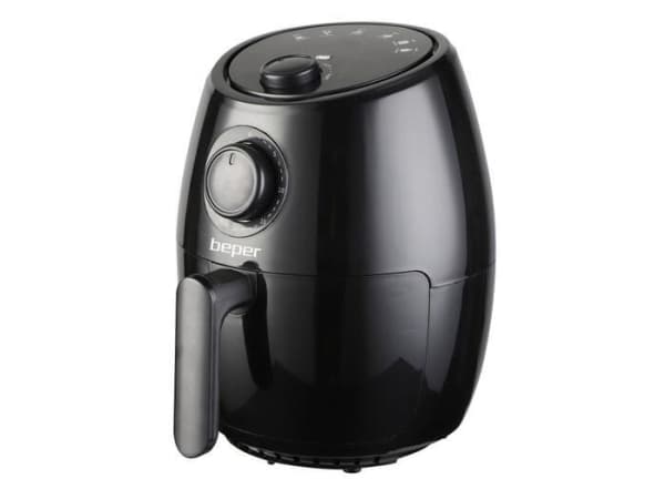 Beper P101FRI001, Varmluftsfrityr, 2 l, 200 °C, Sort, Berøringskontroll, Enkeltstående Sort