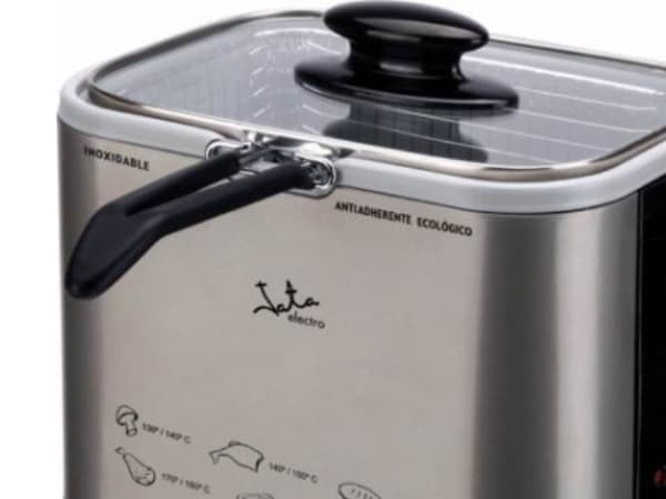 JATA FR326E, Frityrkoker, 1,3 l, Single/enkelt, Rustfritt stål, PTFE, 1000 W Rustfritt stål