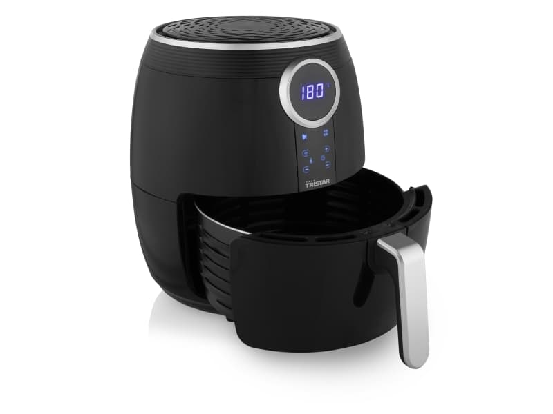 Tristar FR-6956 fritös Single 4,5 l Fristående 1500 W Varmluftsfritös Svart, Silver