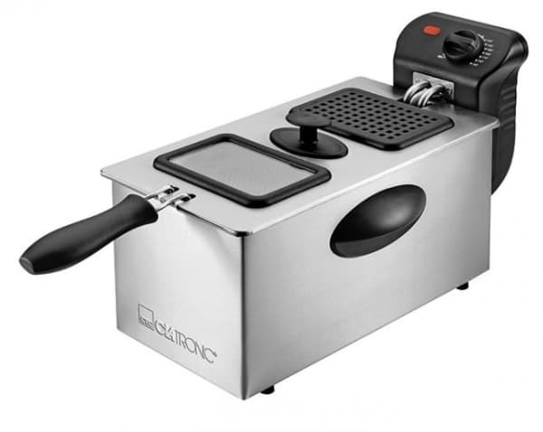 Clatronic FR 3587 - Dypsteker - 3 liter - 2 kW - rustfritt stål