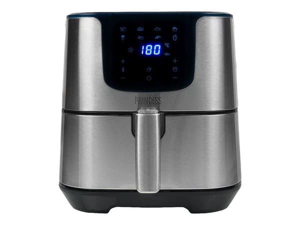Princess Deluxe 182060 - Varmluftsteker - 5.5 liter - 1700 W - rustfritt stål