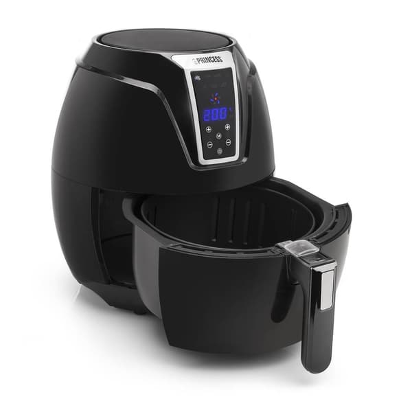 Princess 01.182021.01.001 Varmluftsfritös 3.2 l 1400 W med display, Non-stick-beläggning, Timerfunktion Svart
