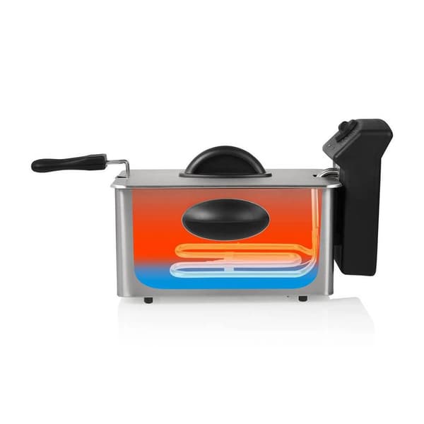 Princess 01.182642.01.001 Fritös 4 l 2000 W Kontrolljus, Non-stick-beläggning, Överhettningsskydd Svart