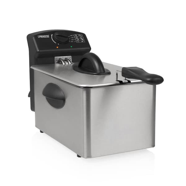 Princess 01.182642.01.001 Fritös 4 l 2000 W Kontrolljus, Non-stick-beläggning, Överhettningsskydd Svart