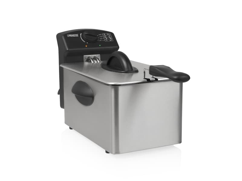 Princess 182642 Single 4 l Fristående 2000 W Fritös Svart, Rostfritt stål