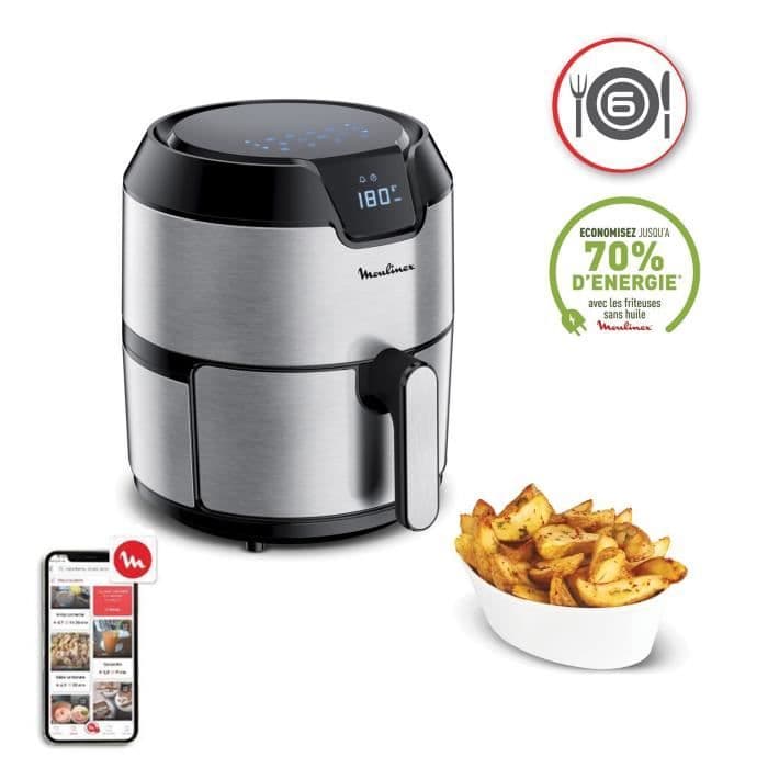 MOULINEX EZ401D10 Easy Fry Digital, oljefri fritös, XL 4,2 L kapacitet, pekskärm, 8 förprogrammerade menyer, automatisk avstängning
