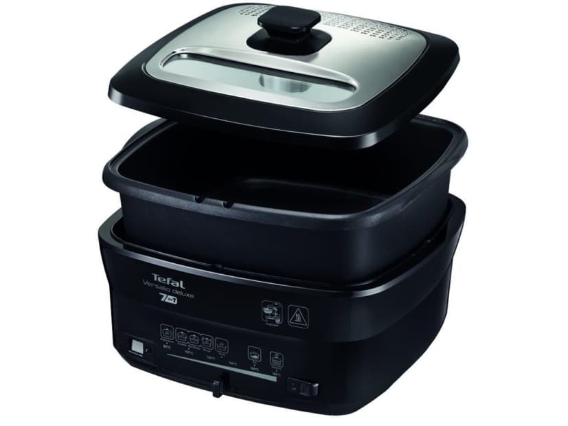 Tefal Versalio Deluxe FR4918 fritös Single Svart, Satinstål