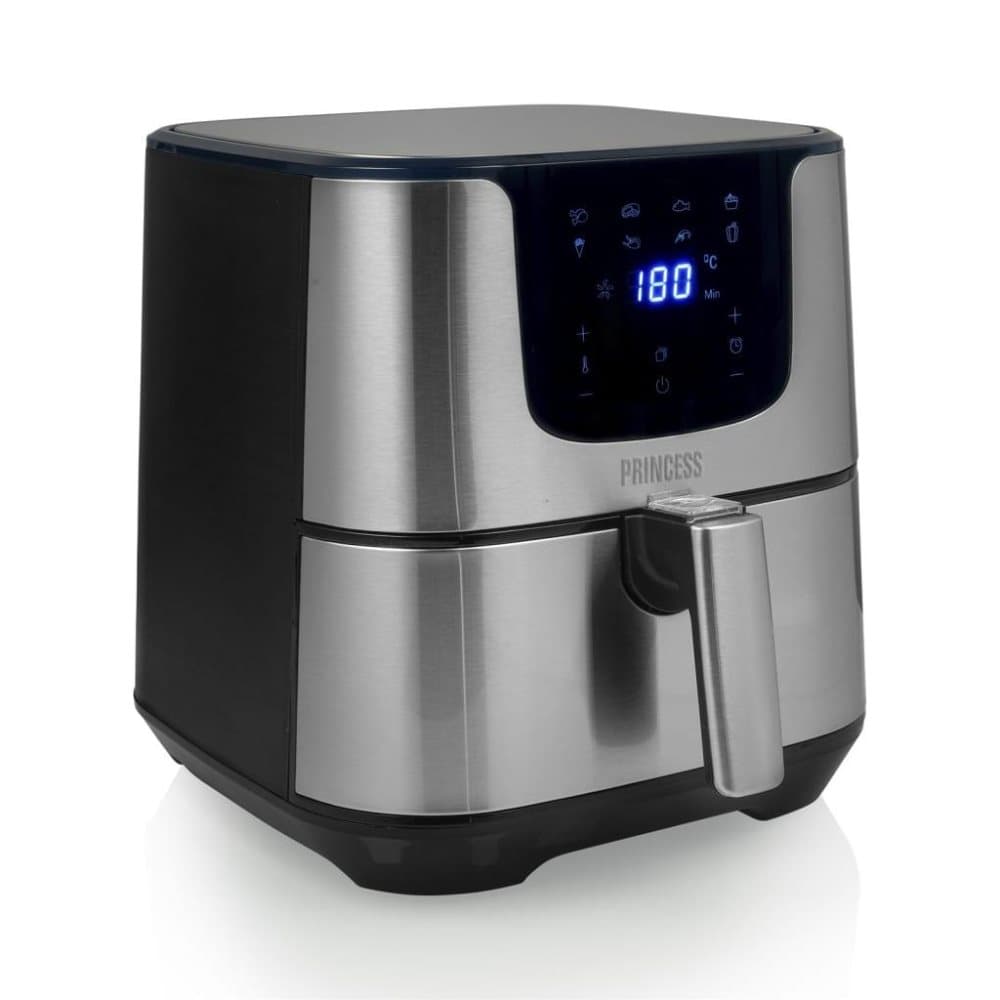 Princess Digital varmluftsfritös Deluxe XXL 5,5 L 1700 W svart och silver