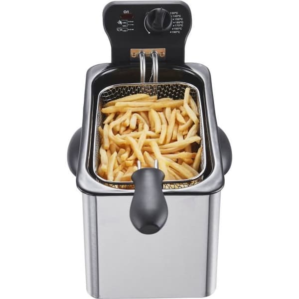 Fritös 3 L CONTINENTAL EDISON CERFR3IN2 - 2000W - Rostfritt stål