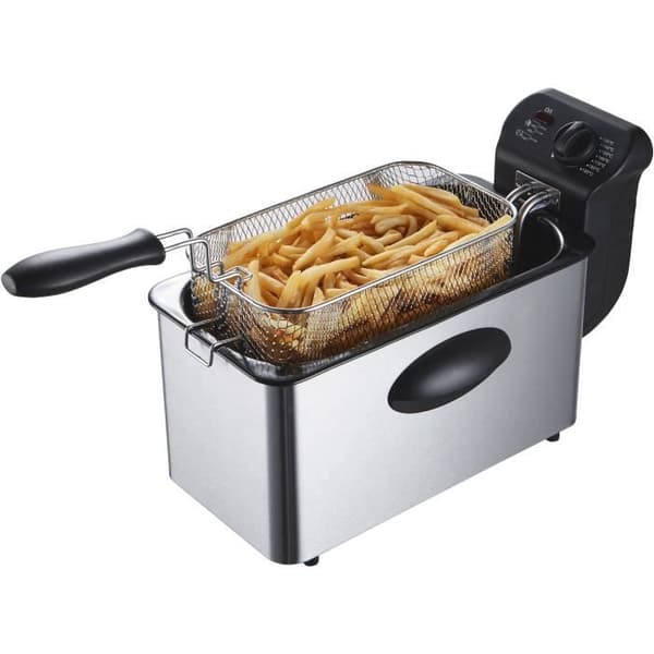 Fritös 3 L CONTINENTAL EDISON CERFR3IN2 - 2000W - Rostfritt stål