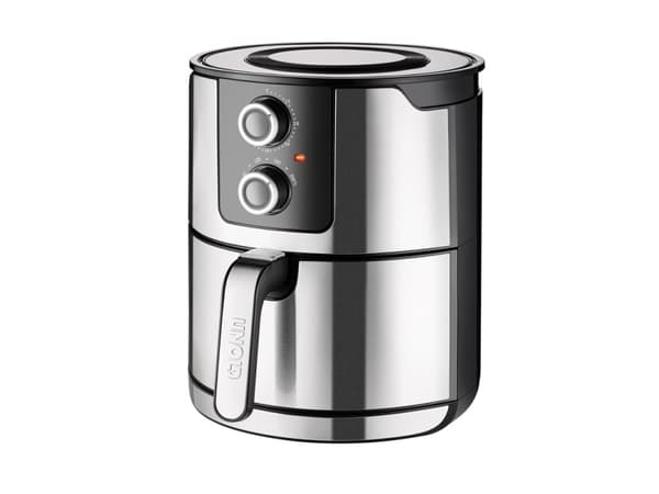 Unold 58655, Varmluftsfrityr, 5 l, 1 kg, 80 °C, 200 °C, 60 min Sort, Rustfritt stål