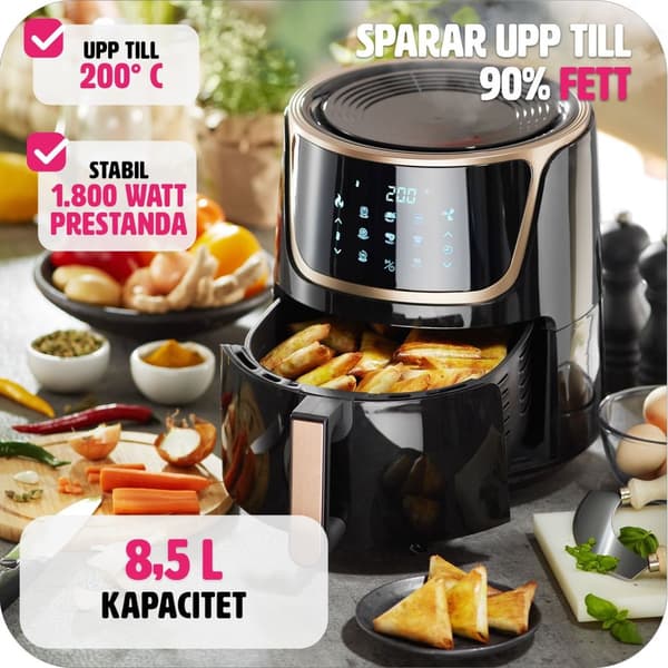 Airfryer Mika 8.5 L - svart