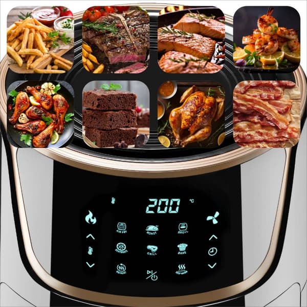 Airfryer Mika 8.5 L - svart