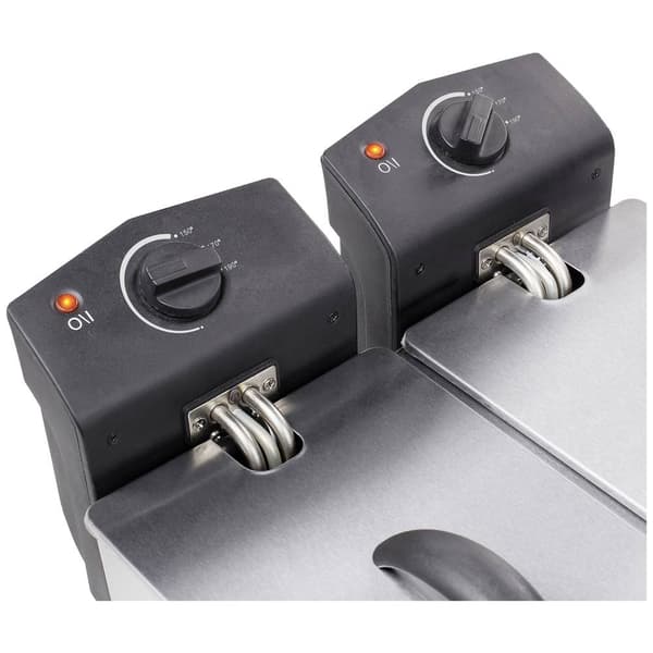 Tristar FR-6937 Dubbel kallzonsfritös 6 l 2 x 1800 W Silver (matt)