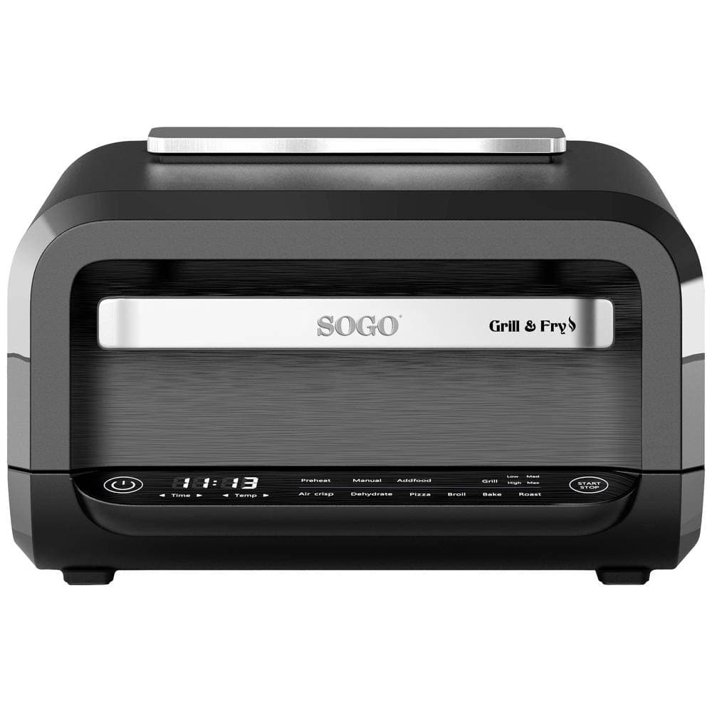 SOGO Human Technology Bordsgrill Max. 1700 W Överhettningsskydd, Timerfunktion, steglös temperaturregulator, BPA-fri Sv
