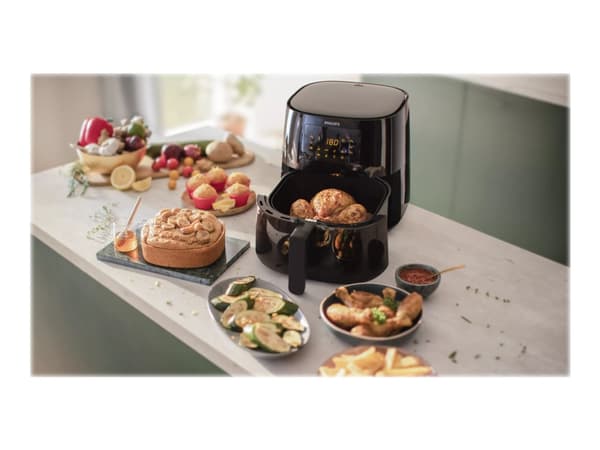 Philips Essential HD9270 Airfryer XL - Varmluftsfritös - 6.2 liter - 2 kW - svart