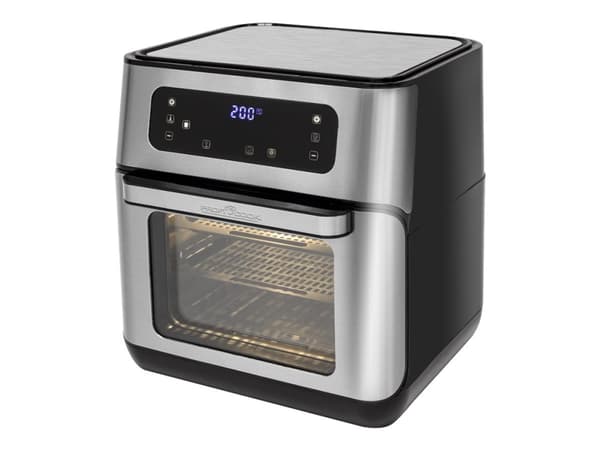 ProfiCook PC-FR 1200 H, Kuumakiertoilmakypsennin, 11 L, 200 °C, Yksi, Musta, Ruostumaton teräs, Kosketus musta, Ruostumaton teräs