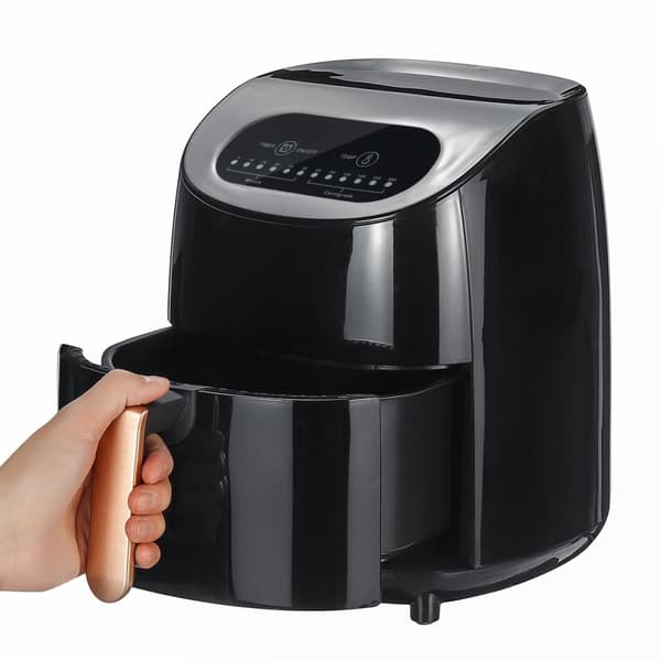 9,4x9,8x11,8" AU/EU/GB Standard 220V 1500W 3,5L non-stick elektrisk luftfritureovn Sundere stegt madmaskine med digital termostat