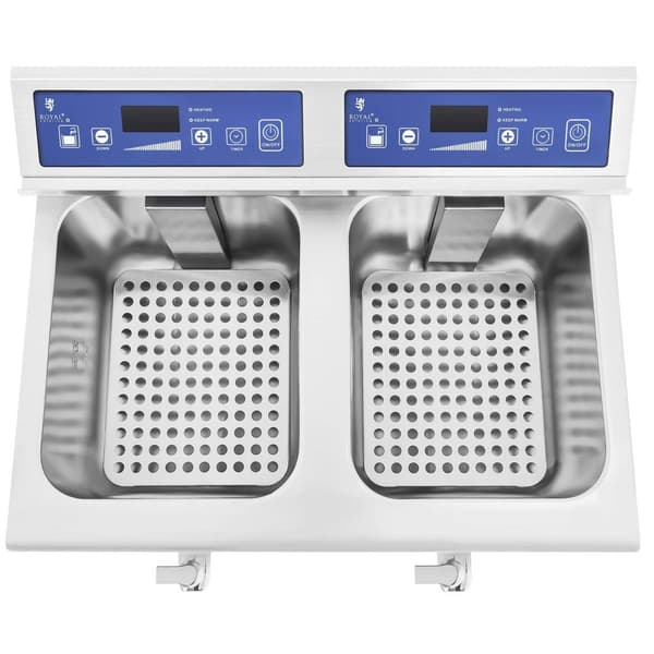 Royal Catering Induktionsfritös - 2 x 10 liter - 60 - 190 °C