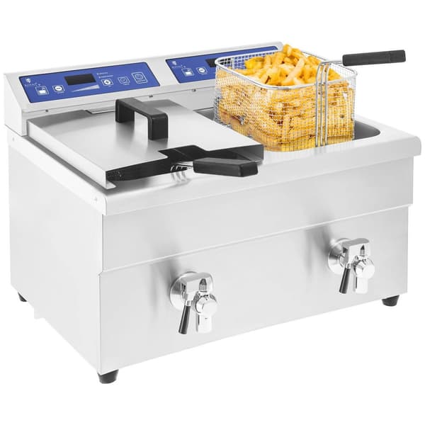 Royal Catering Induktionsfritös - 2 x 10 liter - 60 - 190 °C