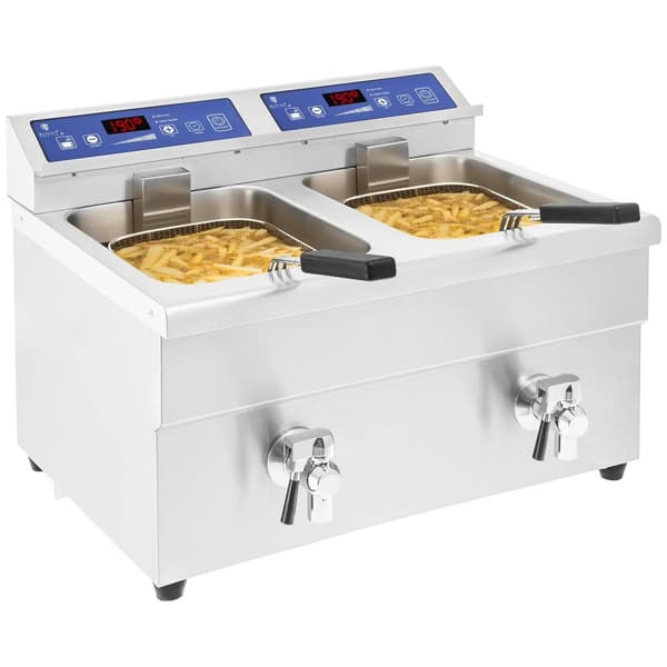 Royal Catering Induktionsfritös - 2 x 10 liter - 60 - 190 °C